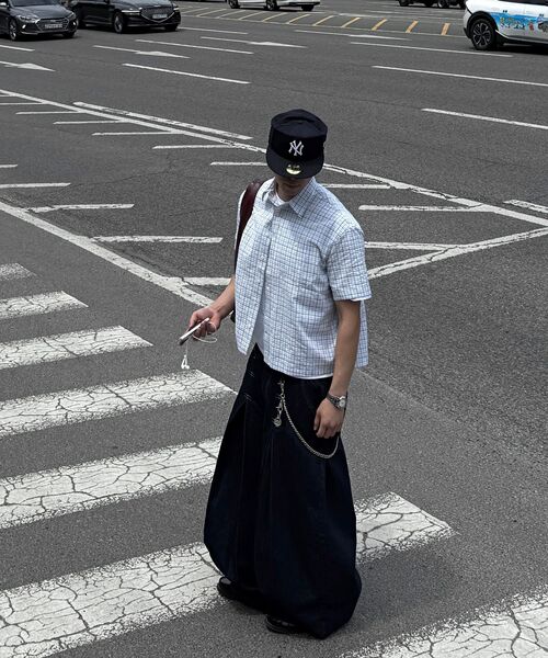 XERO（ゼロ）の「ハーフクロップチェックシャツ[ホワイト]（シャツ/ブラウス・レディース・その他・MEDIUM/LARGE）」の12枚目の写真