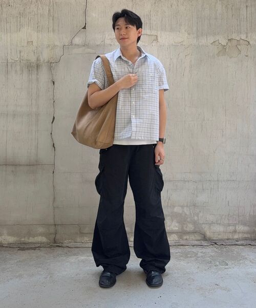 XERO（ゼロ）の「ハーフクロップチェックシャツ[ホワイト]（シャツ/ブラウス・レディース・その他・MEDIUM/LARGE）」の13枚目の写真