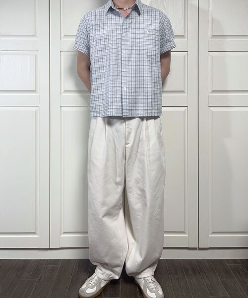 XERO（ゼロ）の「ハーフクロップチェックシャツ[ホワイト]（シャツ/ブラウス・レディース・その他・MEDIUM/LARGE）」の15枚目の写真