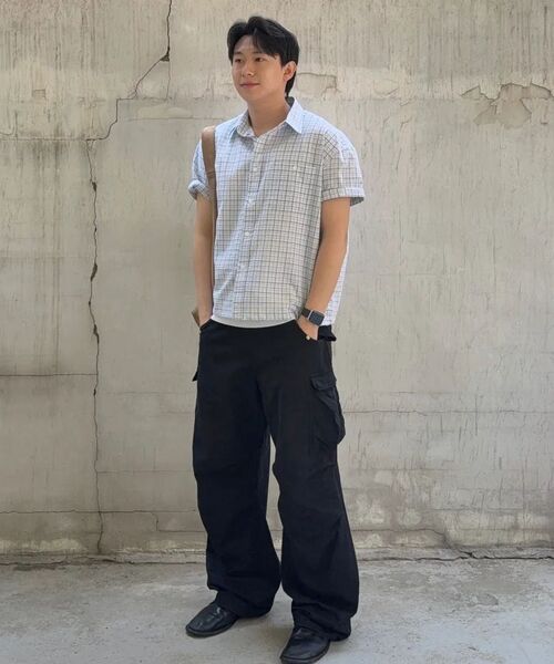 XERO（ゼロ）の「ハーフクロップチェックシャツ[ホワイト]（シャツ/ブラウス・レディース・その他・MEDIUM/LARGE）」の16枚目の写真