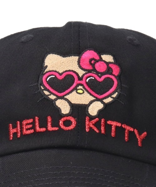 OVERRIDE(オーバーライド)の「日焼HELLO KITTY コットンツイルキャップ / サンリオ(キャップ・レディース・ライトベージュ/ブラック系1/レオパード/ブラック系・58cm/54㎝)」の10枚目の写真