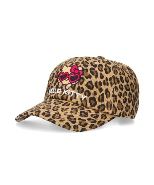 OVERRIDE(オーバーライド)の「日焼HELLO KITTY コットンツイルキャップ / サンリオ(キャップ・レディース・ライトベージュ/ブラック系1/レオパード/ブラック系・58cm/54㎝)」の16枚目の写真