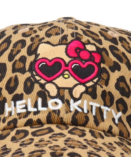 OVERRIDE(オーバーライド)の「日焼HELLO KITTY コットンツイルキャップ / サンリオ(キャップ・レディース・ライトベージュ/ブラック系1/レオパード/ブラック系・58cm/54㎝)」の20枚目の写真