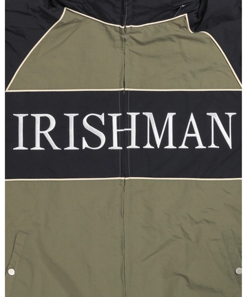 IRISHMAN(アイリッシュマン)の「【IRISHMAN/アイリッシュマン】【AERO】Full Zip Pocketable Hoodie / 強撥水ナイロンポケッタブルフーディー ジャケットフード付き(UNISEX)(ブルゾン・メンズ・ブラック/カーキ・X-LARGE/LARGE/MEDIUM/SMALL)」の7枚目の写真