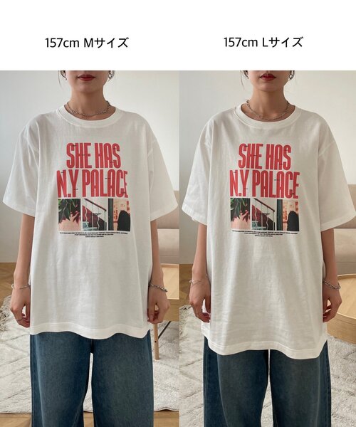 DISCOAT(ディスコート)の「【Enlude】メッセージロゴフォトTシャツ《ユニセックス》(Tシャツ/カットソー・レディース・ピンク/オフホワイト/ブラック・LARGE/MEDIUM)」の4枚目の写真