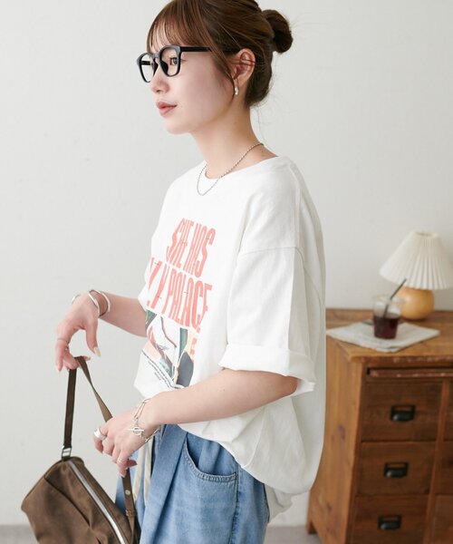 DISCOAT(ディスコート)の「【Enlude】メッセージロゴフォトTシャツ《ユニセックス》(Tシャツ/カットソー・レディース・ピンク/オフホワイト/ブラック・LARGE/MEDIUM)」の9枚目の写真