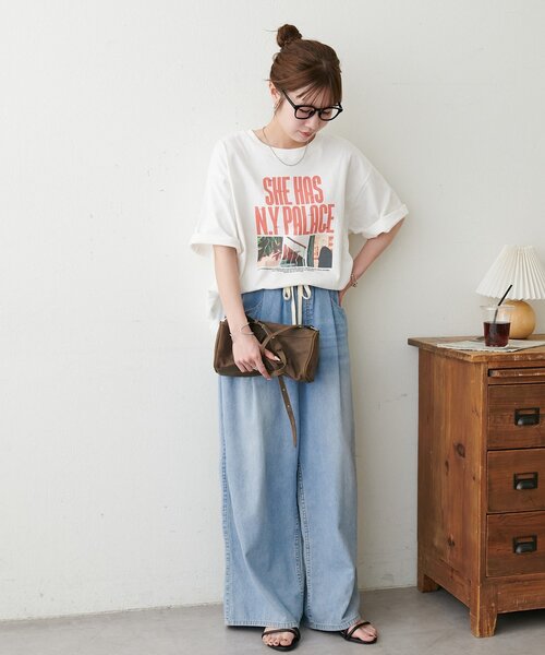 DISCOAT(ディスコート)の「【Enlude】メッセージロゴフォトTシャツ《ユニセックス》(Tシャツ/カットソー・レディース・ピンク/オフホワイト/ブラック・LARGE/MEDIUM)」の11枚目の写真