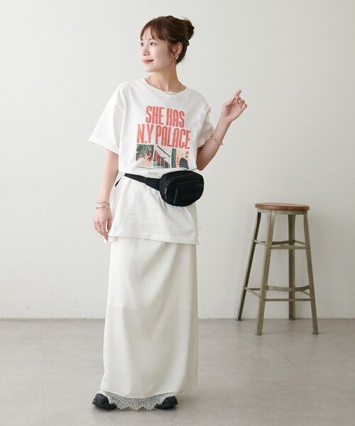 DISCOAT(ディスコート)の「【Enlude】メッセージロゴフォトTシャツ《ユニセックス》(Tシャツ/カットソー・レディース・ピンク/オフホワイト/ブラック・LARGE/MEDIUM)」の15枚目の写真