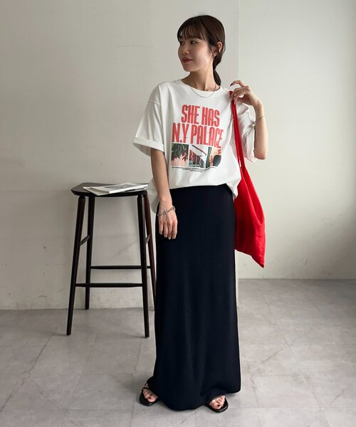 DISCOAT(ディスコート)の「【Enlude】メッセージロゴフォトTシャツ《ユニセックス》(Tシャツ/カットソー・レディース・ピンク/オフホワイト/ブラック・LARGE/MEDIUM)」の18枚目の写真