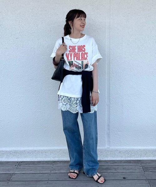 DISCOAT(ディスコート)の「【Enlude】メッセージロゴフォトTシャツ《ユニセックス》(Tシャツ/カットソー・レディース・ピンク/オフホワイト/ブラック・LARGE/MEDIUM)」の21枚目の写真