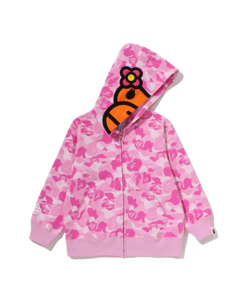 BABY LISA ABC CAMO ZIP HOODIE（パーカー）｜A BATHING APE（ア