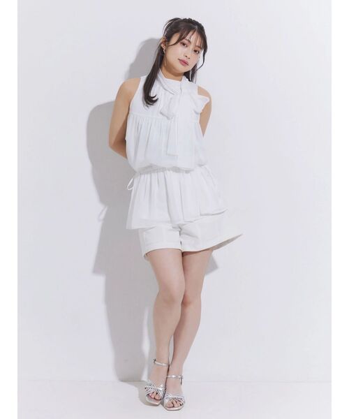 MERCURYDUO(マーキュリーデュオ)の「マルチWAYペプラムティアードブラウス(シャツ/ブラウス・レディース・オフホワイト/ライトグレー/アイボリー・FREE)」の21枚目の写真