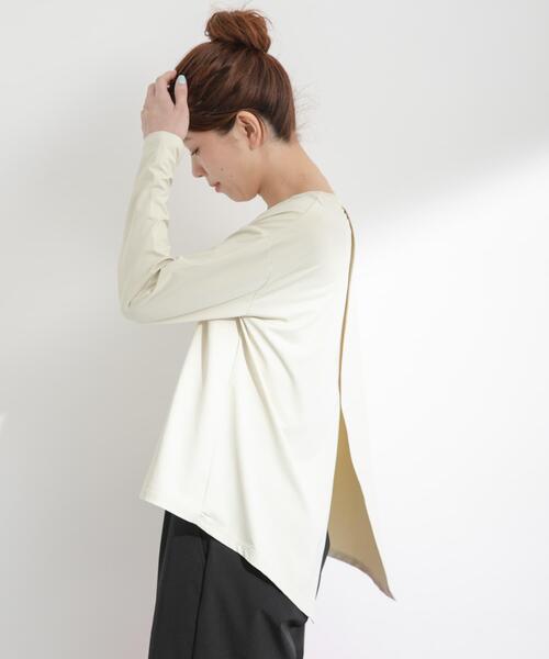 URBAN RESEARCH Sonny Label(アーバンリサーチサニーレーベル)の「SLAB バックデザインラッシュガード(Tシャツ/カットソー・レディース・ブラック/ネイビー/ホワイト系その他・FREE)」の2枚目の写真