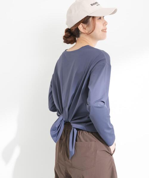 URBAN RESEARCH Sonny Label(アーバンリサーチサニーレーベル)の「SLAB バックデザインラッシュガード(Tシャツ/カットソー・レディース・ブラック/ネイビー/ホワイト系その他・FREE)」の1枚目の写真