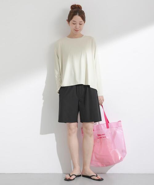 URBAN RESEARCH Sonny Label(アーバンリサーチサニーレーベル)の「SLAB バックデザインラッシュガード(Tシャツ/カットソー・レディース・ブラック/ネイビー/ホワイト系その他・FREE)」の8枚目の写真