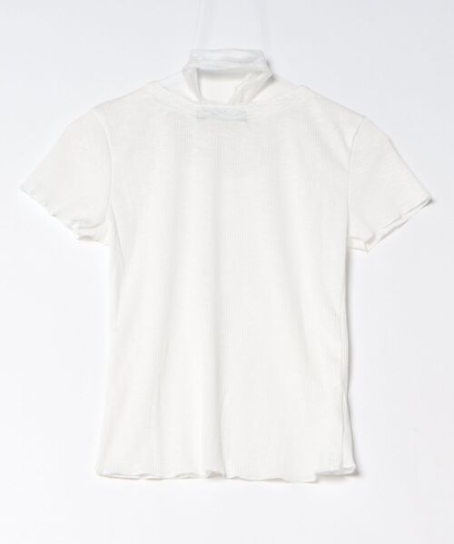 LAMPOON(ランプーン)の「【LAMPOON】スカーフセットレースリブTシャツ(Tシャツ/カットソー・レディース・グレー/ホワイト・MEDIUM/SMALL/LARGE)」の14枚目の写真
