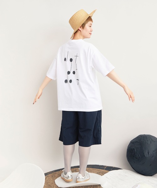 bulle de savon（ビュルデサボン）の「△dot dot dot T-shirt（Tシャツ/カットソー・レディース・ホワイト系その他3/ホワイト系その他/ホワイト系その他2・SMALL/LARGE）」の3枚目の写真
