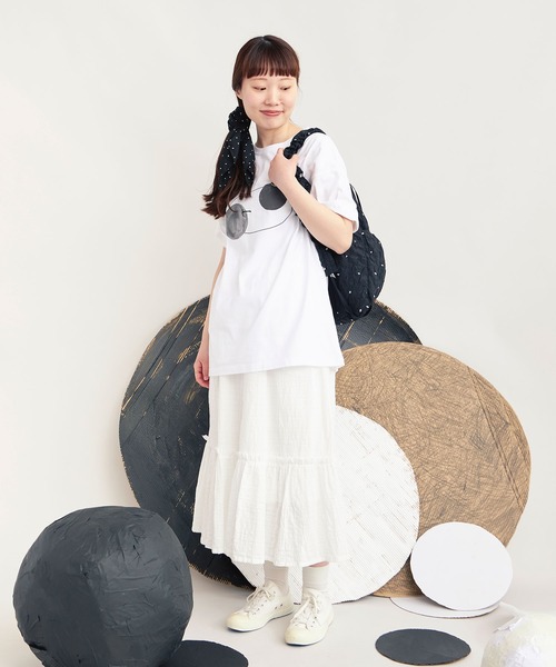 bulle de savon（ビュルデサボン）の「△dot dot dot T-shirt（Tシャツ/カットソー・レディース・ホワイト系その他3/ホワイト系その他/ホワイト系その他2・SMALL/LARGE）」の8枚目の写真
