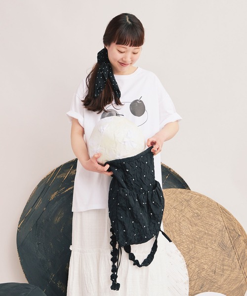 bulle de savon（ビュルデサボン）の「△dot dot dot T-shirt（Tシャツ/カットソー・レディース・ホワイト系その他3/ホワイト系その他/ホワイト系その他2・SMALL/LARGE）」の6枚目の写真