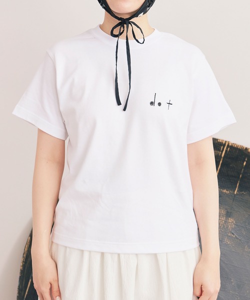 bulle de savon（ビュルデサボン）の「△dot dot dot T-shirt（Tシャツ/カットソー・レディース・ホワイト系その他3/ホワイト系その他/ホワイト系その他2・SMALL/LARGE）」の20枚目の写真