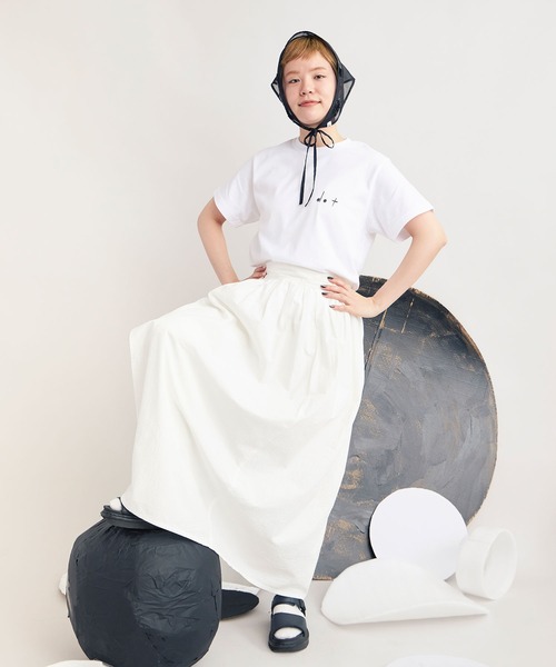bulle de savon（ビュルデサボン）の「△dot dot dot T-shirt（Tシャツ/カットソー・レディース・ホワイト系その他3/ホワイト系その他/ホワイト系その他2・SMALL/LARGE）」の22枚目の写真