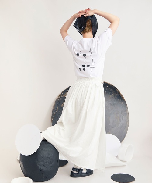 bulle de savon（ビュルデサボン）の「△dot dot dot T-shirt（Tシャツ/カットソー・レディース・ホワイト系その他3/ホワイト系その他/ホワイト系その他2・SMALL/LARGE）」の21枚目の写真