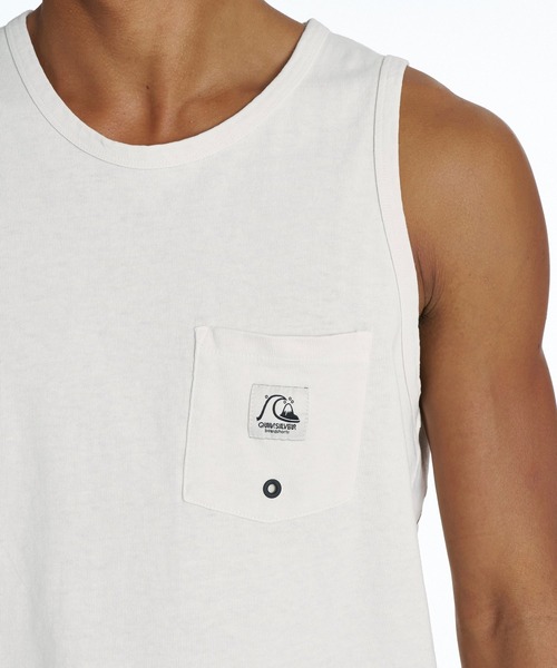 Quiksilver（クイックシルバー）の「QUIKSILVER メンズ DNA BUBBLE TANK タンクトップ ワンポイント レギュラーフィット【2026年夏モデル】（タンクトップ・メンズ・ブラック/アイボリー/レッド・X-LARGE/LARGE/MEDIUM）」の5枚目の写真