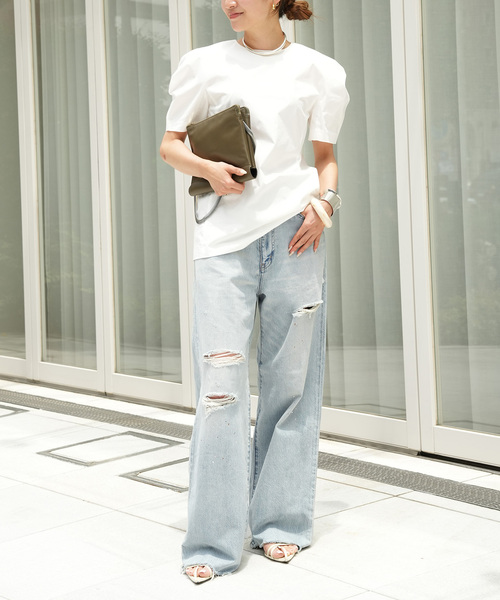CELERI(セルリ)の「CELERI Balloon Shoulder ブラウス(シャツ/ブラウス・レディース・ブラック/ホワイト・38/36)」の20枚目の写真