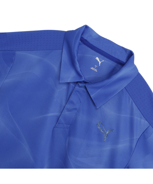 PUMA(プーマ)の「PUMA プーマ メンズ ゴルフシャドウキャット グラフィック ジク 半袖 ポロ(ポロシャツ・メンズ・パープル/ホワイト/ブラック系・MEDIUM/LARGE/SMALL/X-LARGE/XX-LARGE)」の7枚目の写真