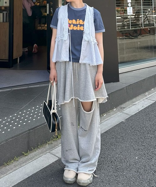 Alley Tokyo(アリートーキョー)の「フリフリリボンノースリブラウス(シャツ/ブラウス・レディース・オフホワイト/イエロー/サックスブルー・FREE)」の20枚目の写真