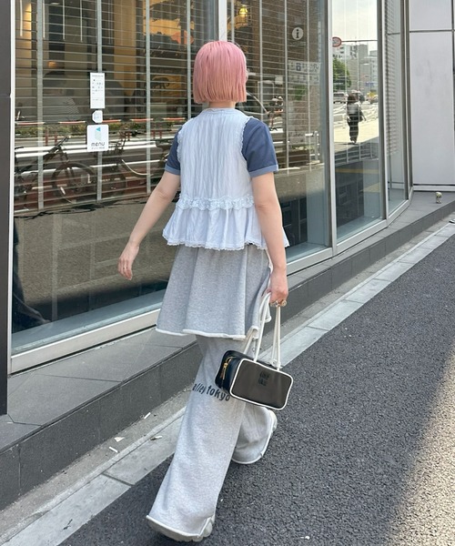 Alley Tokyo(アリートーキョー)の「フリフリリボンノースリブラウス(シャツ/ブラウス・レディース・オフホワイト/イエロー/サックスブルー・FREE)」の18枚目の写真