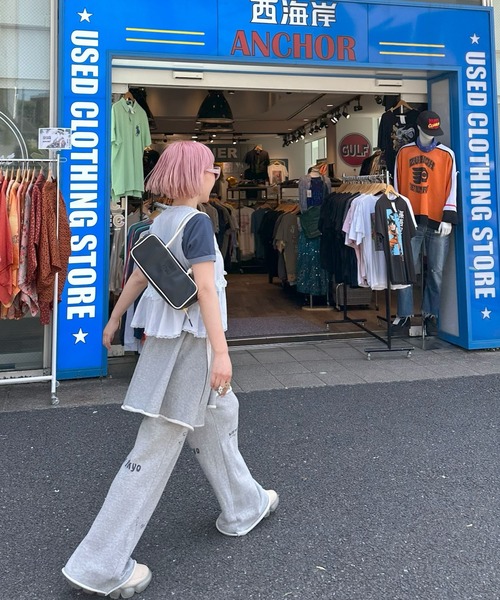 Alley Tokyo(アリートーキョー)の「フリフリリボンノースリブラウス(シャツ/ブラウス・レディース・オフホワイト/イエロー/サックスブルー・FREE)」の6枚目の写真