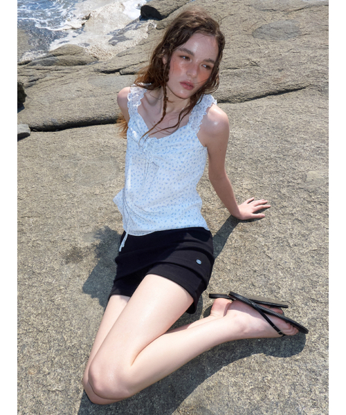 ETMON（エトモン）の「Floral Chiffon Blouse, White（シャツ/ブラウス・レディース・その他・F）」の4枚目の写真