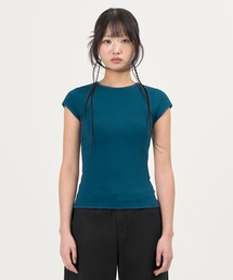 Cap Sleeve Mini Tee (Blue Green)