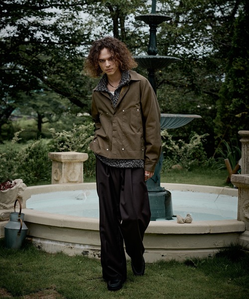 CASPER JOHN(キャスパージョン)の「Coating double knee shirts/コーティングダブルニーシャツ(シャツ/ブラウス・メンズ・ブラウン/ブラック・X-SMALL/LARGE/MEDIUM/SMALL)」の15枚目の写真