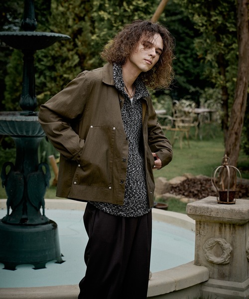 CASPER JOHN(キャスパージョン)の「Coating double knee shirts/コーティングダブルニーシャツ(シャツ/ブラウス・メンズ・ブラウン/ブラック・X-SMALL/LARGE/MEDIUM/SMALL)」の10枚目の写真