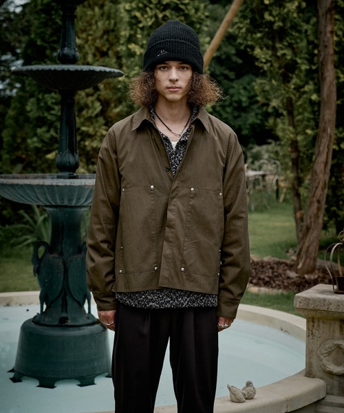 CASPER JOHN(キャスパージョン)の「Coating double knee shirts/コーティングダブルニーシャツ(シャツ/ブラウス・メンズ・ブラウン/ブラック・X-SMALL/LARGE/MEDIUM/SMALL)」の11枚目の写真