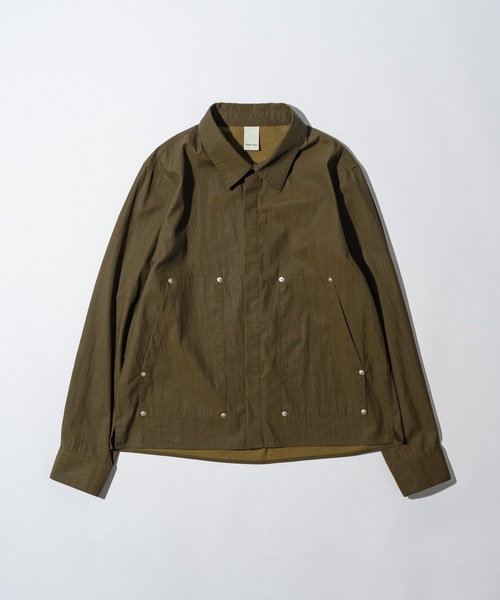 CASPER JOHN(キャスパージョン)の「Coating double knee shirts/コーティングダブルニーシャツ(シャツ/ブラウス・メンズ・ブラウン/ブラック・X-SMALL/LARGE/MEDIUM/SMALL)」の20枚目の写真