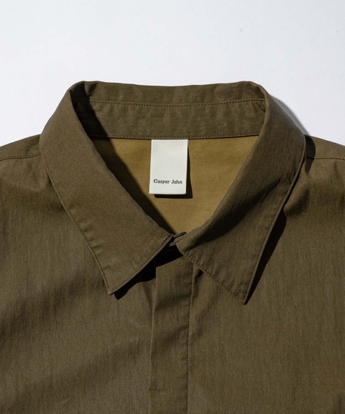 CASPER JOHN(キャスパージョン)の「Coating double knee shirts/コーティングダブルニーシャツ(シャツ/ブラウス・メンズ・ブラウン/ブラック・X-SMALL/LARGE/MEDIUM/SMALL)」の22枚目の写真