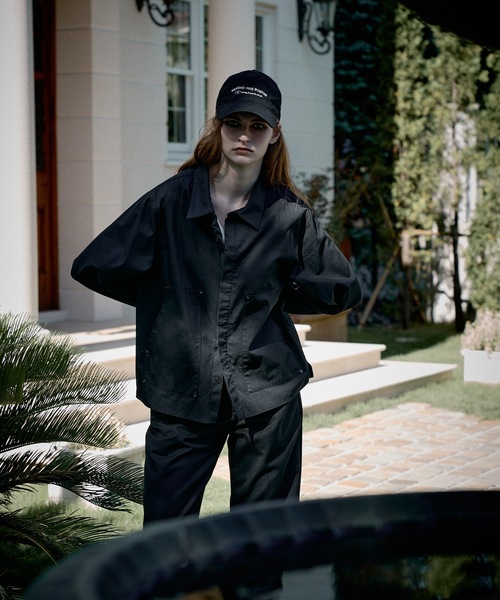 CASPER JOHN(キャスパージョン)の「Coating double knee shirts/コーティングダブルニーシャツ(シャツ/ブラウス・メンズ・ブラウン/ブラック・X-SMALL/LARGE/MEDIUM/SMALL)」の5枚目の写真