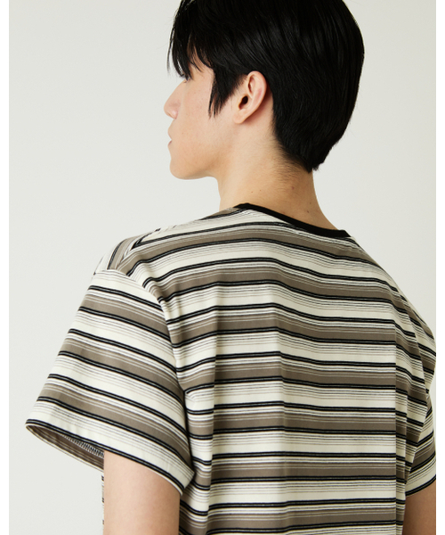 THEENDQUESTION(ジエンドクエスチョン)の「Multi stripe t-shirt / GRAY(Tシャツ/カットソー・レディース・その他・1/2)」の13枚目の写真