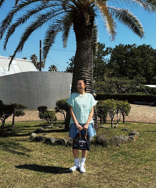 LOCALMOTION HAWAII(ローカルモーション ハワイ)の「レスリートップ(その他トップス・レディース・ミント/ホワイト・FREE)」の3枚目の写真