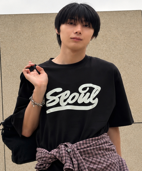 CRISCELO(クリスチェロ)の「(ユニセックス) ソウルTシャツ - (ブラック20番手オーバーサイズ)(Tシャツ/カットソー・レディース・その他・MEDIUM/LARGE)」の1枚目の写真