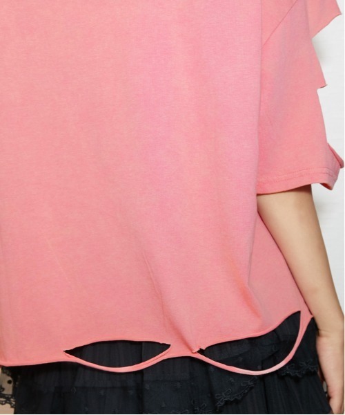 GORGE(ゴージ)の「《ダメージ加工・抜け感》エンボスロゴTシャツ/ストリート×モード/春夏/全3色(Tシャツ/カットソー・レディース・ピンク/チャコール/ブルー・F)」の22枚目の写真