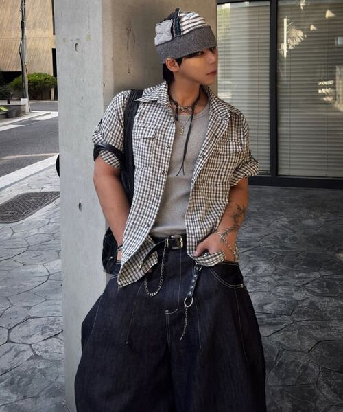 THE MILE（ザマイル）の「ヘビーコットンリブノースリーブ_PIGMENT D.GRAY（Tシャツ/カットソー・メンズ・その他・MEDIUM/LARGE/X-LARGE/SMALL）」の5枚目の写真