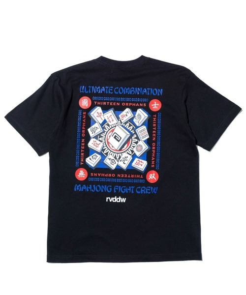 reversal.dogi.design.works（リバーサル・ドーギ・デザイン・ワークス）の「＜reversal/リバーサル＞MAHJONG COTTON TEE（Tシャツ/カットソー・メンズ・ホワイト/ブラック・M/XL/L）」の2枚目の写真