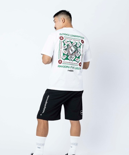 reversal.dogi.design.works（リバーサル・ドーギ・デザイン・ワークス）の「＜reversal/リバーサル＞MAHJONG COTTON TEE（Tシャツ/カットソー・メンズ・ホワイト/ブラック・M/XL/L）」の9枚目の写真