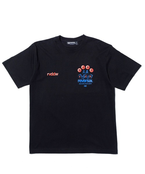 reversal.dogi.design.works（リバーサル・ドーギ・デザイン・ワークス）の「＜reversal/リバーサル＞MAHJONG COTTON TEE（Tシャツ/カットソー・メンズ・ホワイト/ブラック・M/XL/L）」の8枚目の写真