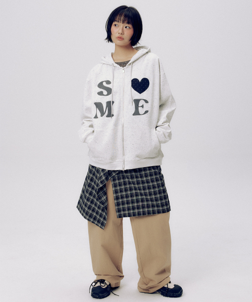 SOME PLACE（サムプレイス）の「チェックラップスカートレイヤードベーシックコットンワイドパンツセット[ベージュ]（その他パンツ・レディース・ベージュ・FREE）」の7枚目の写真
