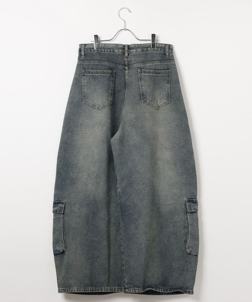 LAND MUSEUM(ランドミュージアム)の「LAND MUSEUM/デニムバレルカーゴパンツ(カーゴパンツ・メンズ・ブラック/ブルー・LARGE/MEDIUM)」の18枚目の写真